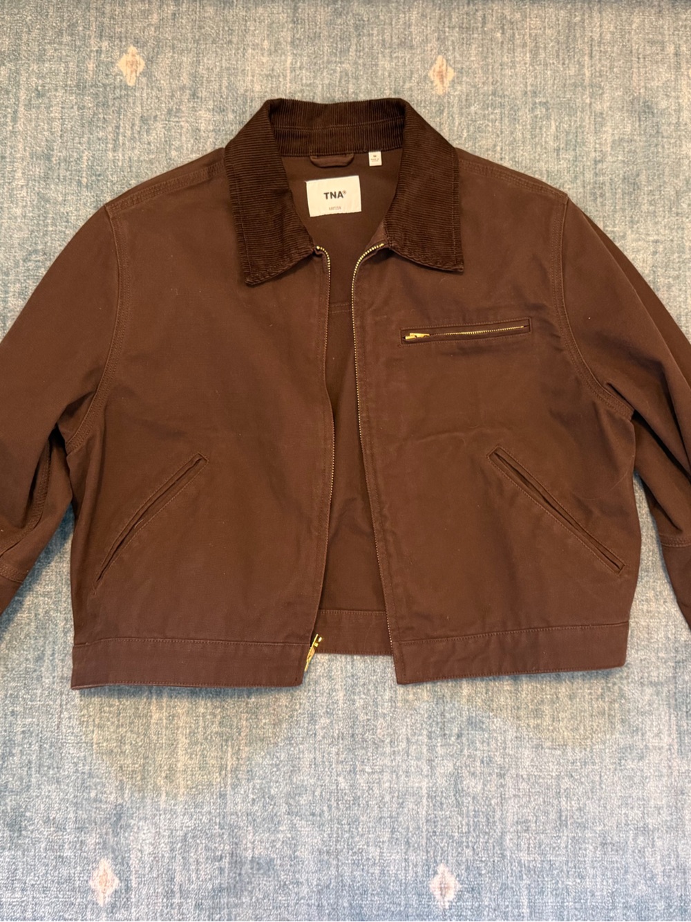 Aritzia TNA Dark Brown Barn Jacket
